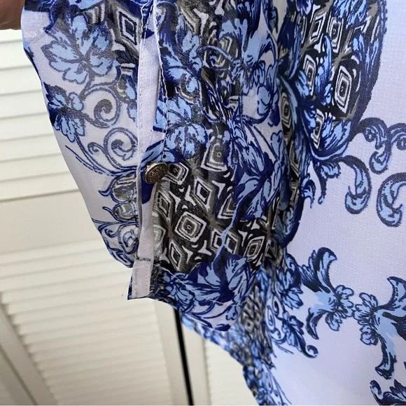 Bellissima sheer patterned blouse L - Picture 3 of 13